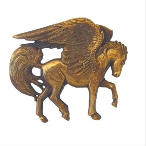 Pegasus Flying Winged Horse 3D belt buckle